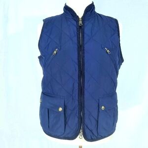 Lauren Ralph Lauren Quilted Blue Zip Up Vest